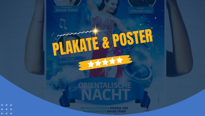 Plakate & Poster mit professionellem Grafikdesign und hochwertigem Druck