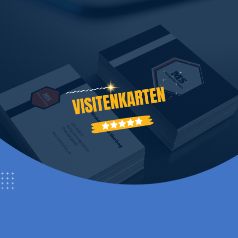 Individuelle Visitenkarten mit kreativem Design und hochwertigem Druck