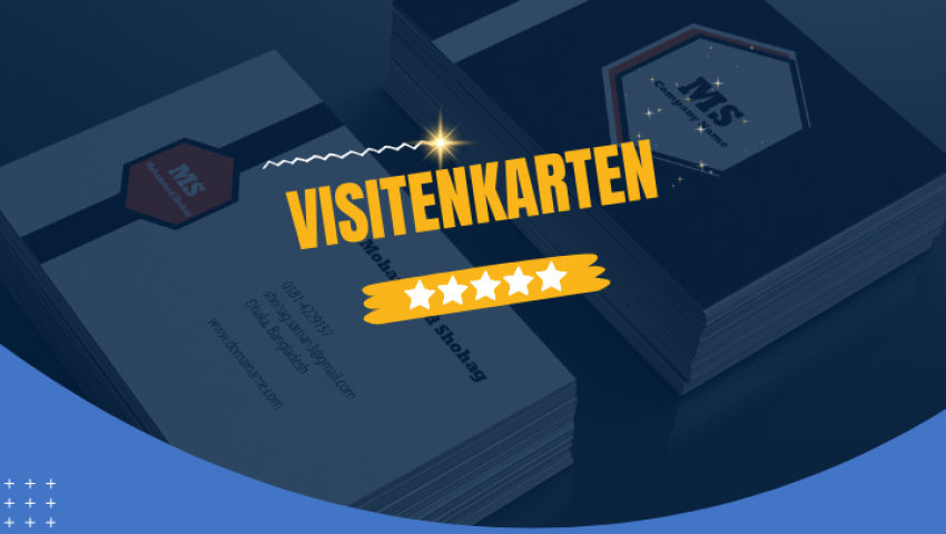 Individuelle Visitenkarten mit kreativem Design und hochwertigem Druck