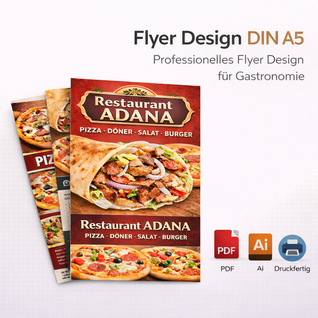 Flyer DIN A5 – Gestaltung inkl. druckfertiger Datei