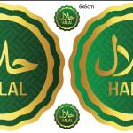 Halal Aufkleber Set 4 Stück